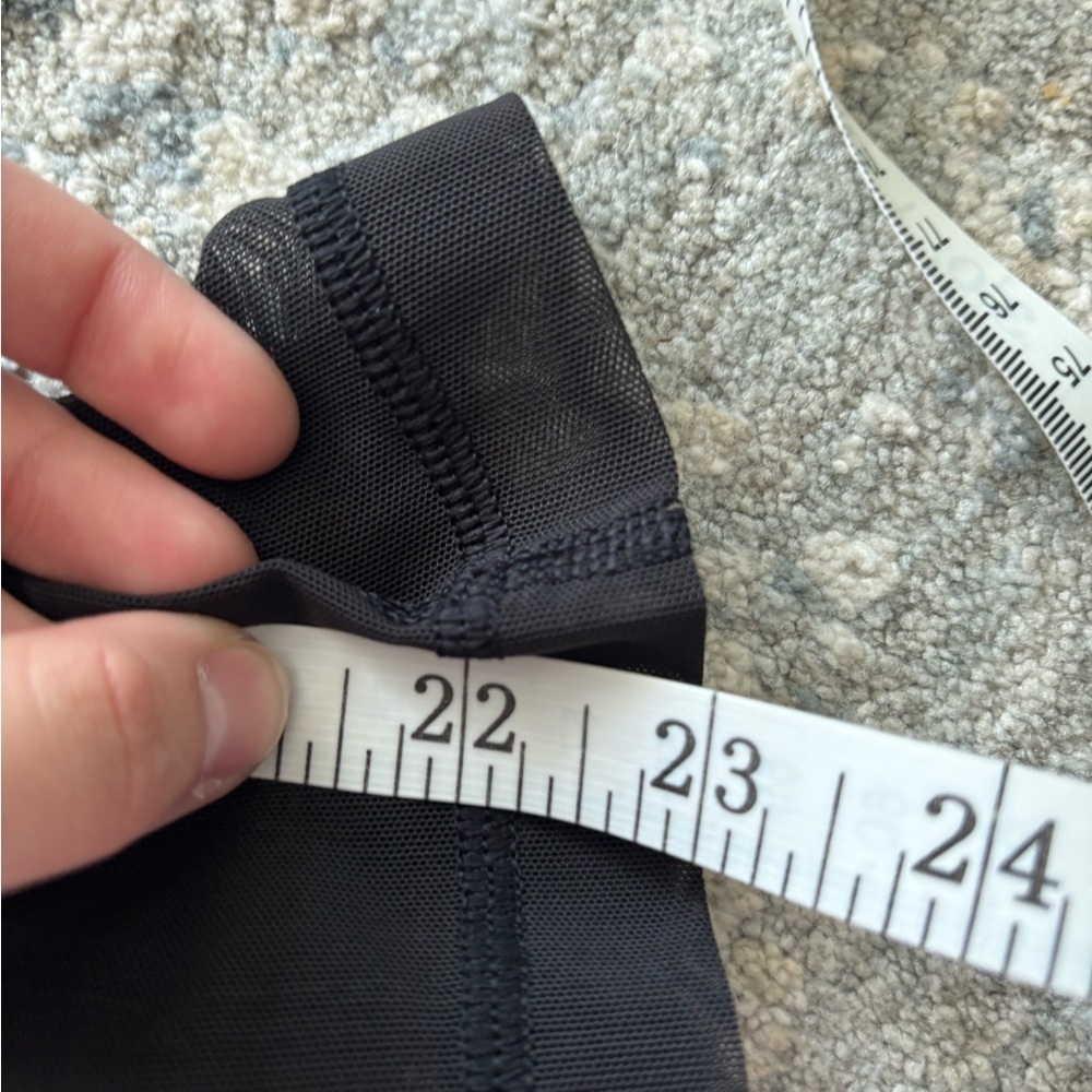 Lululemon Black Cropped with Mesh Athletic Leggings - Picture 7 of 7